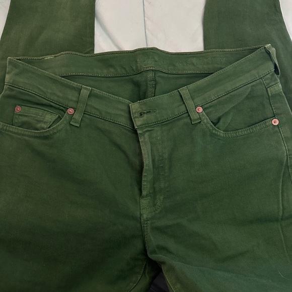 7 For All Mankind Skinny Stretch Jeans 💚💚 - Picture 6 of 6